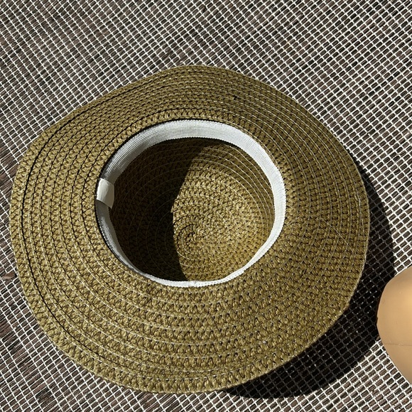 NEW Max Grey Lightweight Very pretty Olive Green Color paper Hat - Picture 8 of 9